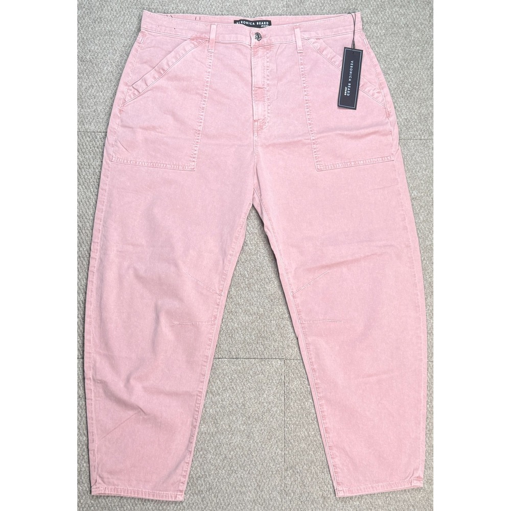 Veronica Beard Jeans Charlie Barrel Leg Patch Pockets Women's Pant Size‎ 32/14